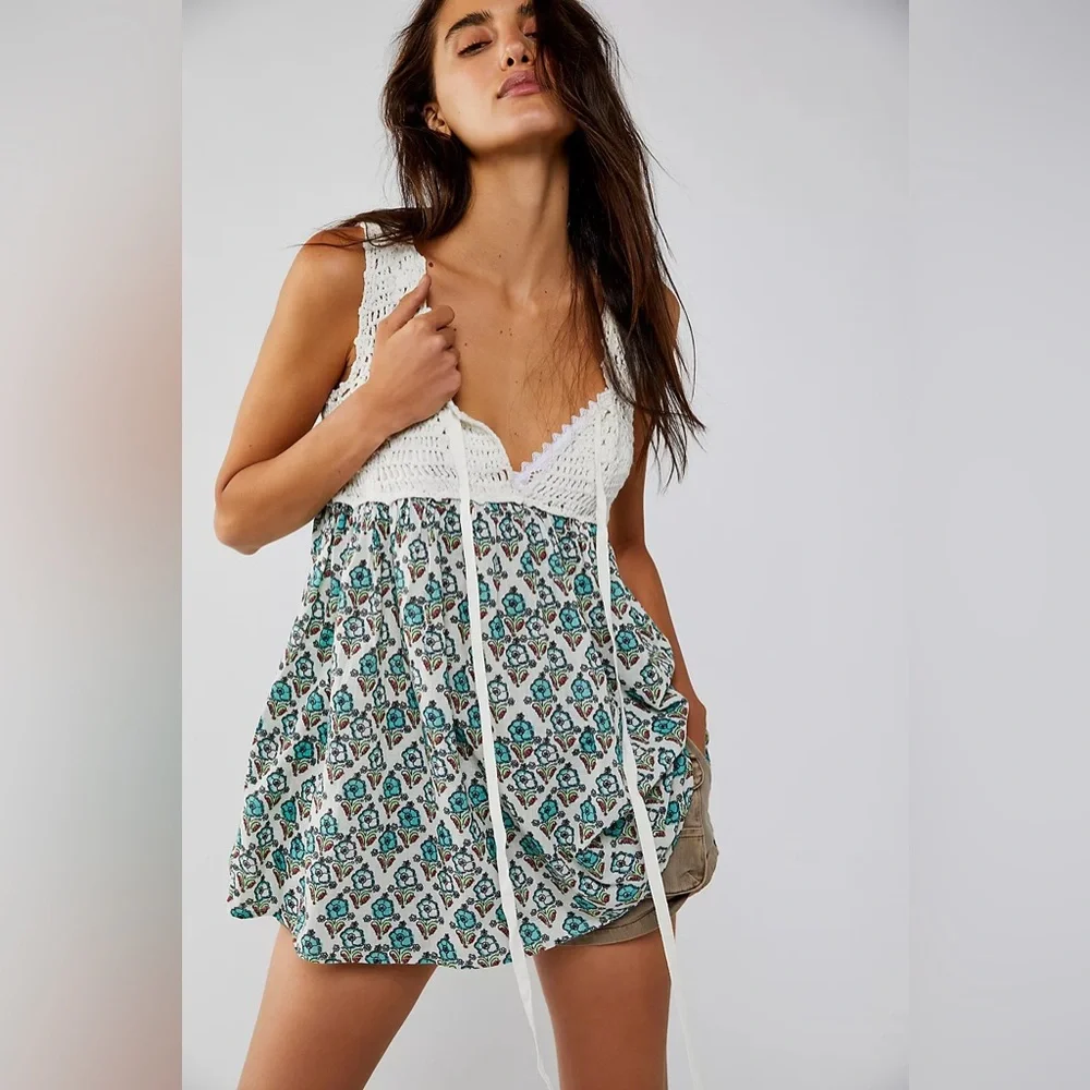 Free People Honey Pie Babydoll Tunic - Picture 1 of 5